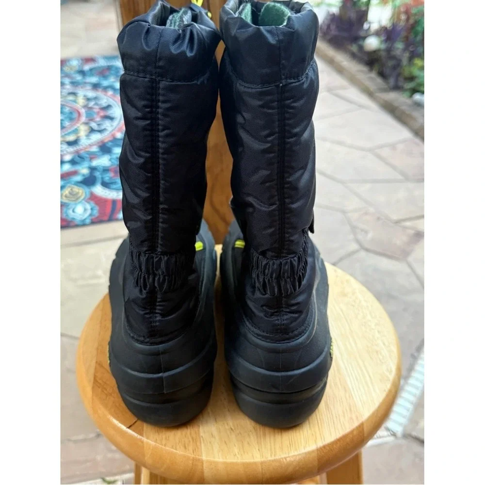 ❄️ Sorel Women's‎ Snow Boots Waterproof Insulated Black Neon Size 7 ❄️